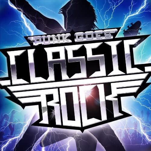 CD cover for “Punk Goes Classic Rock” with lightning and guitar.