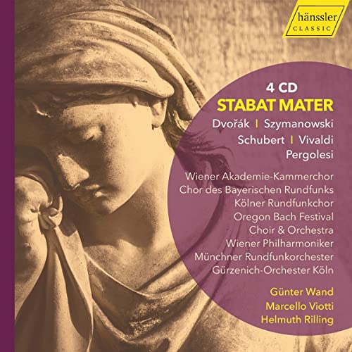CD cover: sculpture of a mourning woman with text listing composers and performers.