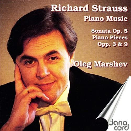 CD cover featuring pianist Oleg Marshev and text “Richard Strauss.”