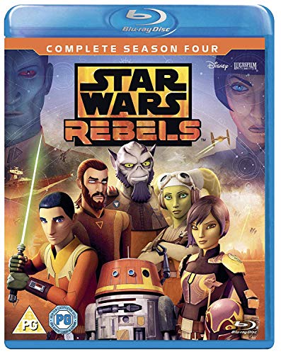 Blu-ray cover for Star Wars Rebels Season Four featuring character art.