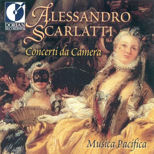 CD cover for Domenico Scarlattiās āConcerti da Cameraā featuring a portrait.