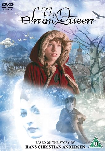 Young girl in red coat on snowy DVD cover with ghostly woman and boy.