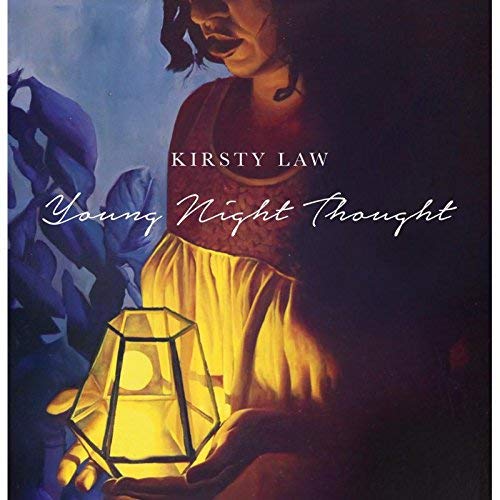 CD cover featuring a woman holding a glowing lantern in darkness.