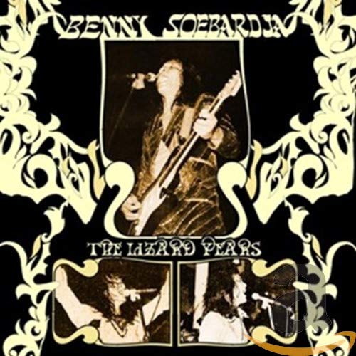 CD cover for Benny Soebardja’s “The Lizard Years” featuring a musician with a guitar.