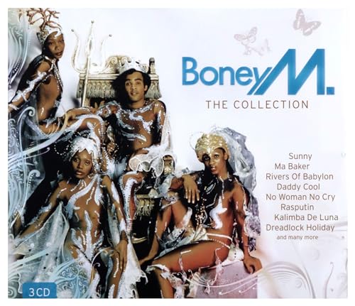 Boney M. album cover featuring band members in elaborate costumes.