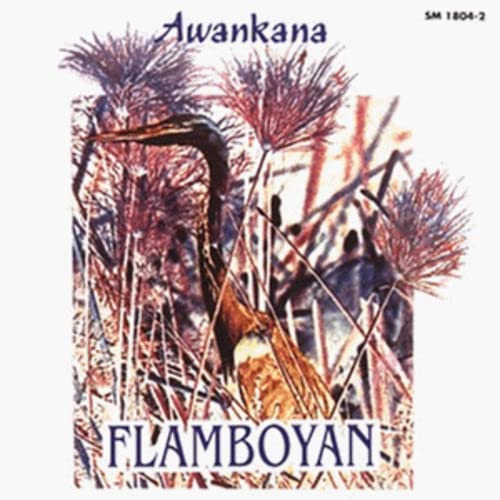 CD cover featuring a heron among reeds with text Awankana and Flamboyan.