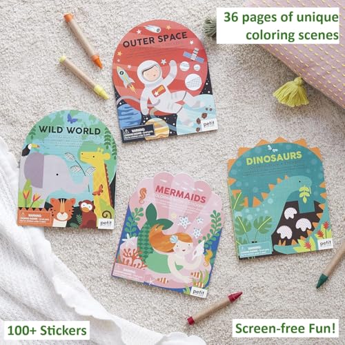 Coloring Book with Stickers Dinosaurs