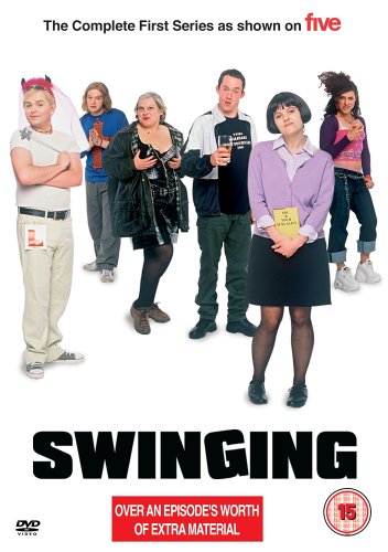 DVD cover for "Swinging" featuring six casually dressed people.