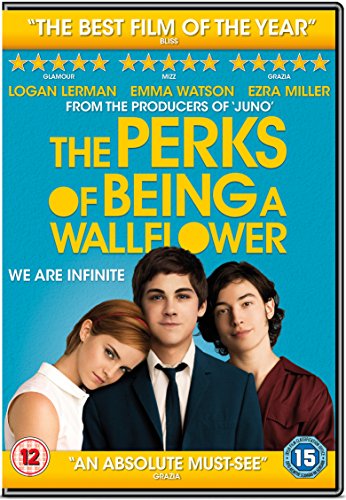 DVD cover for "The Perks of Being a Wallflower" with three actors.
