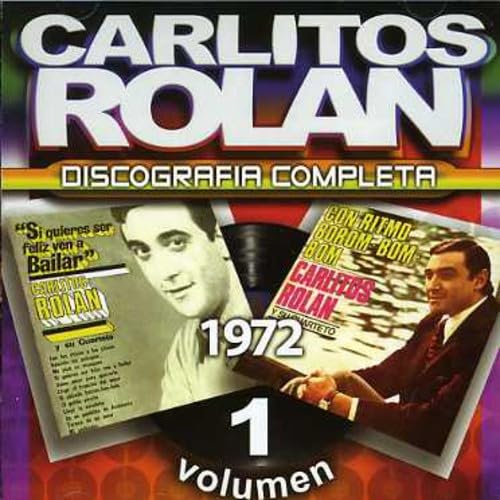 CD cover for Carlos Rolan’s “Discografia Completa 1” featuring his portrait.