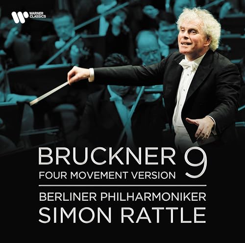 Sir Simon Rattle conducting the Berliner Philharmoniker, album cover.