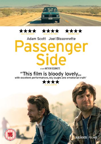 Passenger Side" DVD cover with a car on a desert road and two men.