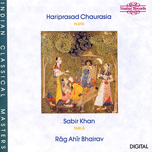 CD cover: Indian classical music scene with figures and trees.