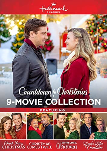 Hallmark "Countdown to Christmas" 9-movie DVD cover with couple smiling.
