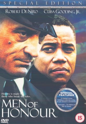 DVD cover for "Men Of Honour" featuring Robert De Niro and Cuba Gooding Jr.
