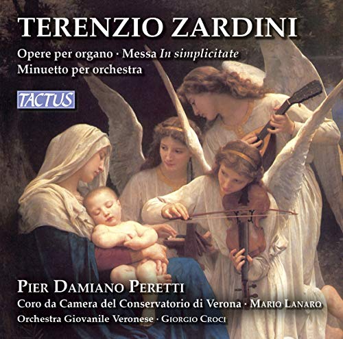 CD cover: Angels and the Virgin Mary with baby Jesus, classical art.