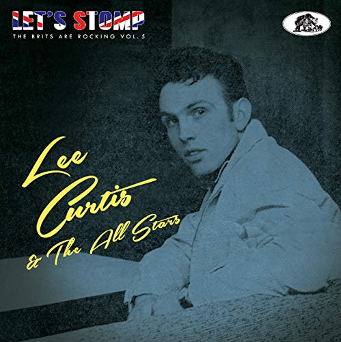 CD cover featuring a portrait of Lee Curtis with retro design elements.