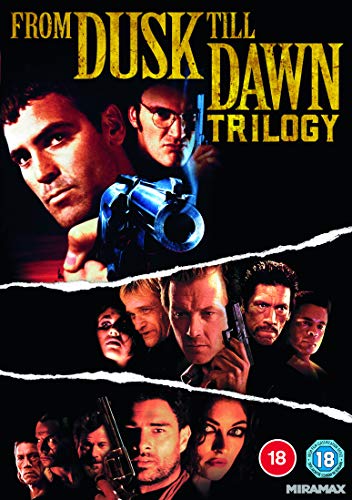From Dusk Till Dawn" DVD cover featuring George Clooney, Quentin Tarantino, and others.