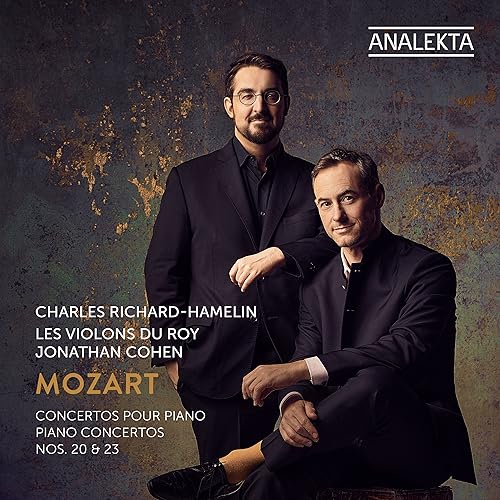 CD cover featuring two men in suits, text “Mozart” and “Analekta” logo.