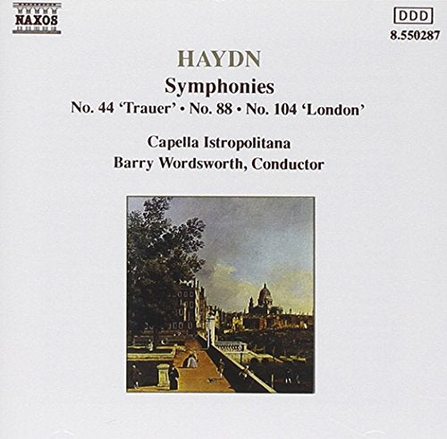 CD cover for Haydn symphonies by Capella Istropolitana, featuring a landscape.