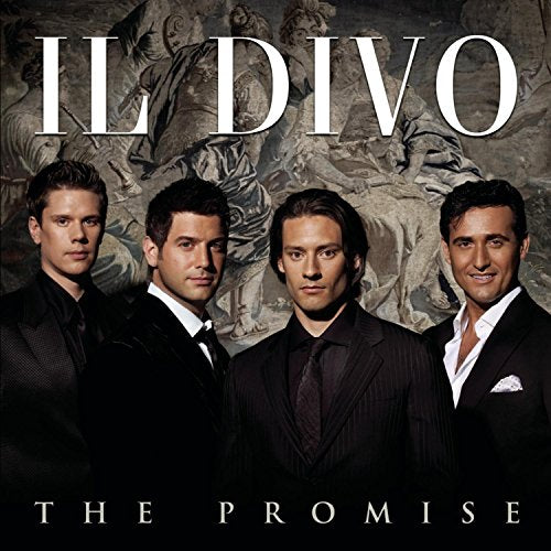 Il Divo album cover: four men in suits against a painted backdrop.