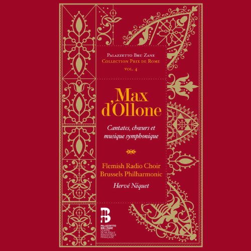 CD cover with red background, gold ornamental border, and white and gold text.