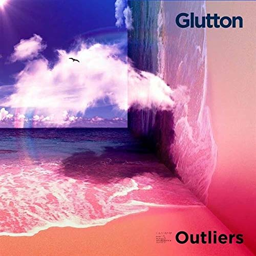 Album cover for Glutton’s “Outliers” featuring ocean waves and sky.