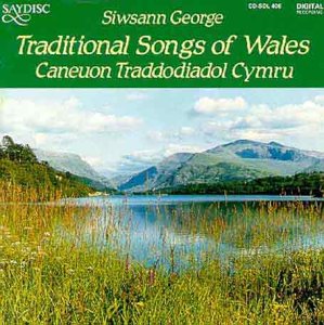 CD cover for “Traditional Songs of Wales” featuring a lakeside landscape.