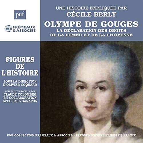 CD case featuring a portrait, likely of Olympe de Gouges, with text in French.