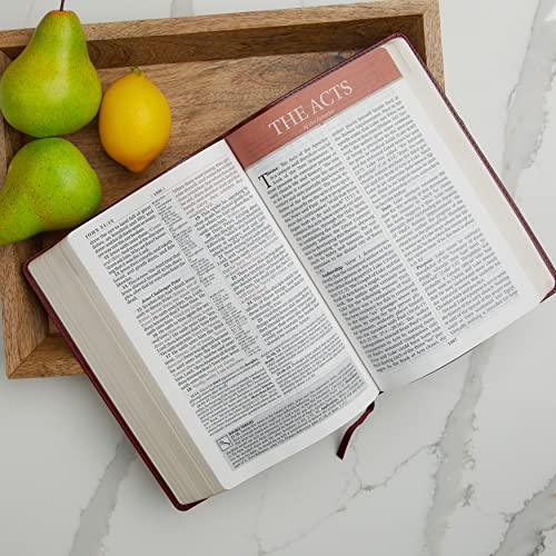 KJV Study Bible, Large Print, Bonded Leather, Black, Red Letter : Second Edition