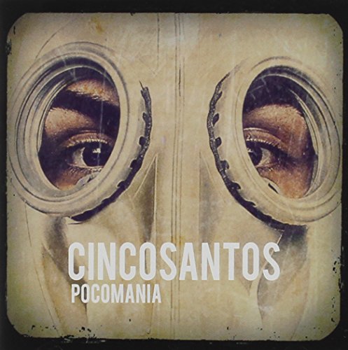CD cover with eyes viewed through vintage diving helmets, text "Cinco Santos".