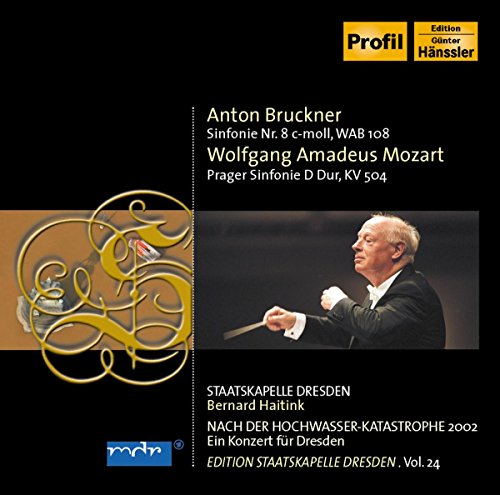 CD cover: conductor Bernard Haitink with Staatskapelle Dresden, composers listed.