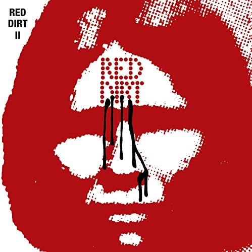 Red Dirt II album cover: red face with dripping black dots.