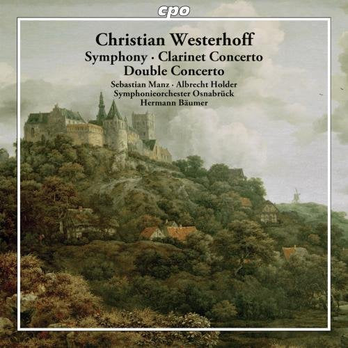 CD cover with a castle landscape and composer/performer names.