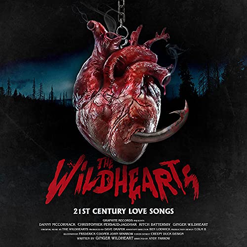 Album cover for The Wildhearts’ “21st Century Love Songs” with a heart image.