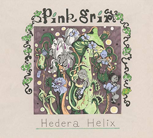 Record cover with whimsical illustration of plants and small figures.