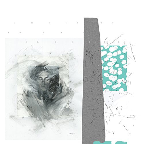 Album cover for Choir Of Young Believers’ “GRASQUE” with painted portrait.