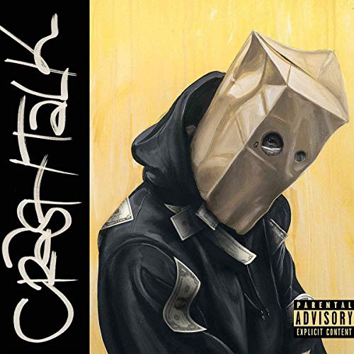 Schoolboy Q album cover: figure with a paper bag mask, yellow background.