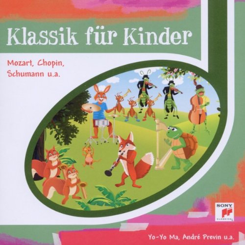 CD cover: cartoon animals playing instruments in a green landscape.