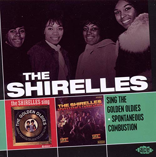 CD cover featuring The Shirelles, a female vocal group, in red and white.