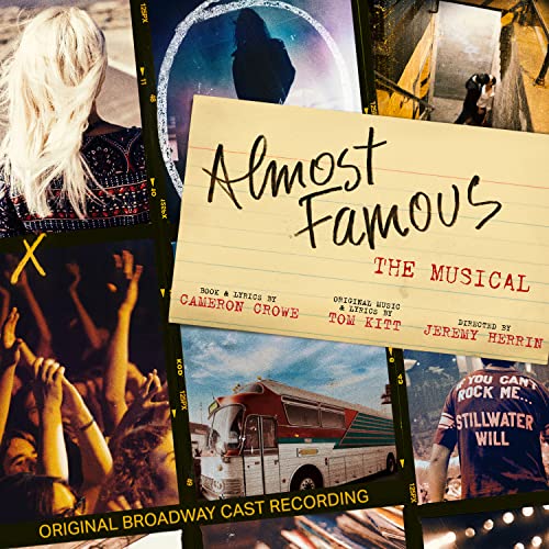 “Almost Famous” musical CD cover with filmstrip border and band imagery.