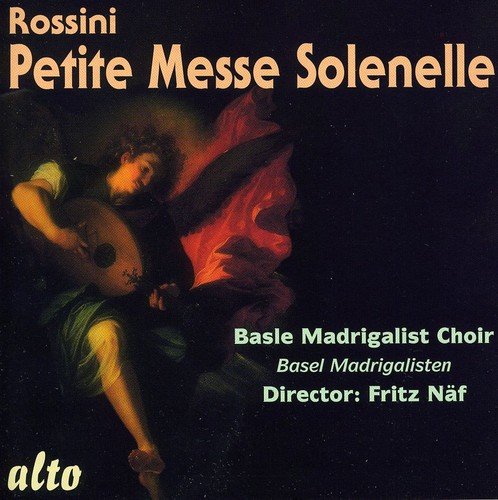CD cover for Rossini’s Petite Messe Solenelle, featuring religious artwork.