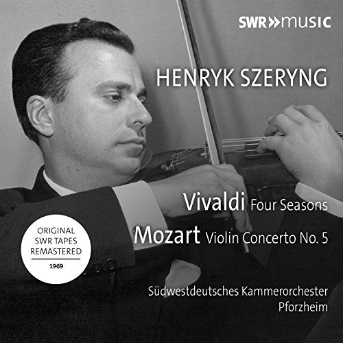 CD cover featuring violinist Henryk Szeryng in black and white.