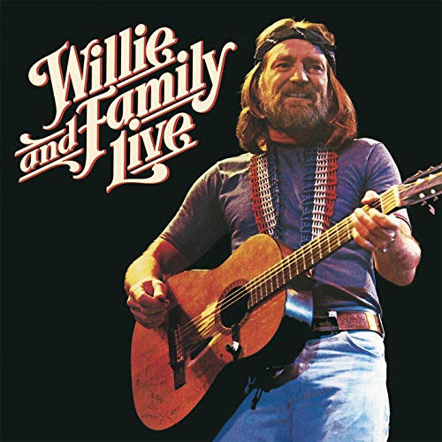 Willie Nelson playing an acoustic guitar with the album title text on black background.