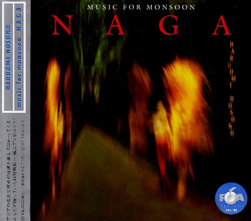 CD cover for "Naga" with blurred, fiery orange and dark imagery.