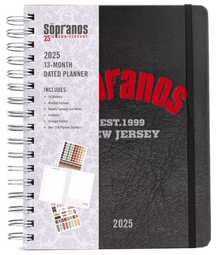 2025 The Sopranos 13-Month Weekly Planner