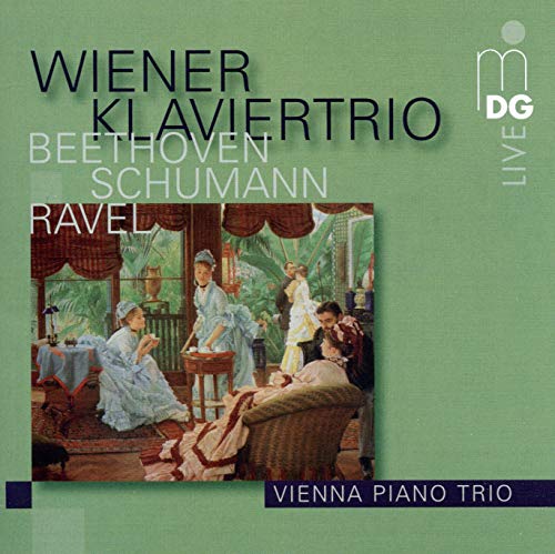CD cover featuring a painting of people in a garden setting.
