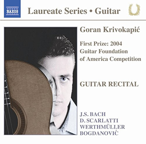 CD cover featuring portrait of guitarist Goran Krivokapić and composer names.