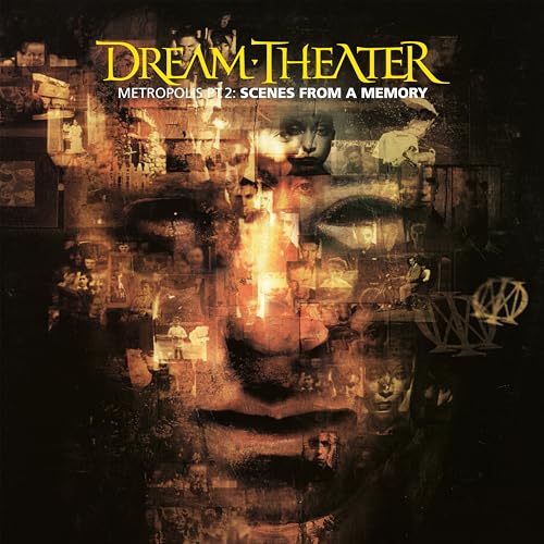 Dream Theater’s “Metropolis Pt. 2” album cover, collage of faces and imagery.