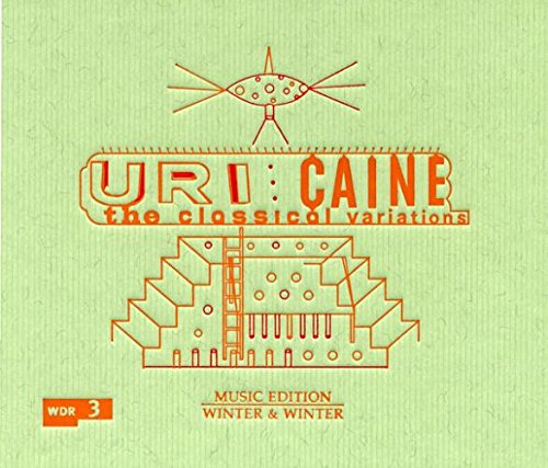 CD cover for Uri Caine’s “The Classical Variations” with abstract orange line art.